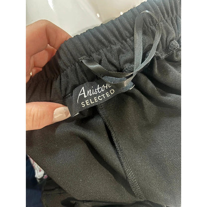 Aniston Black Trousers Size 16R RRP £38 Item 6290