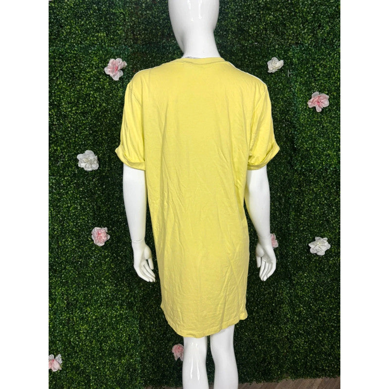 Adidas Bright Green T Shirt Dress Size 12 Item 6234